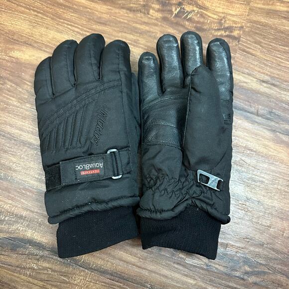 Gordini Heatrap Juniors XL Aquabloc Black Gloves Snowboard Ski Cold Weather - Picture 1 of 10